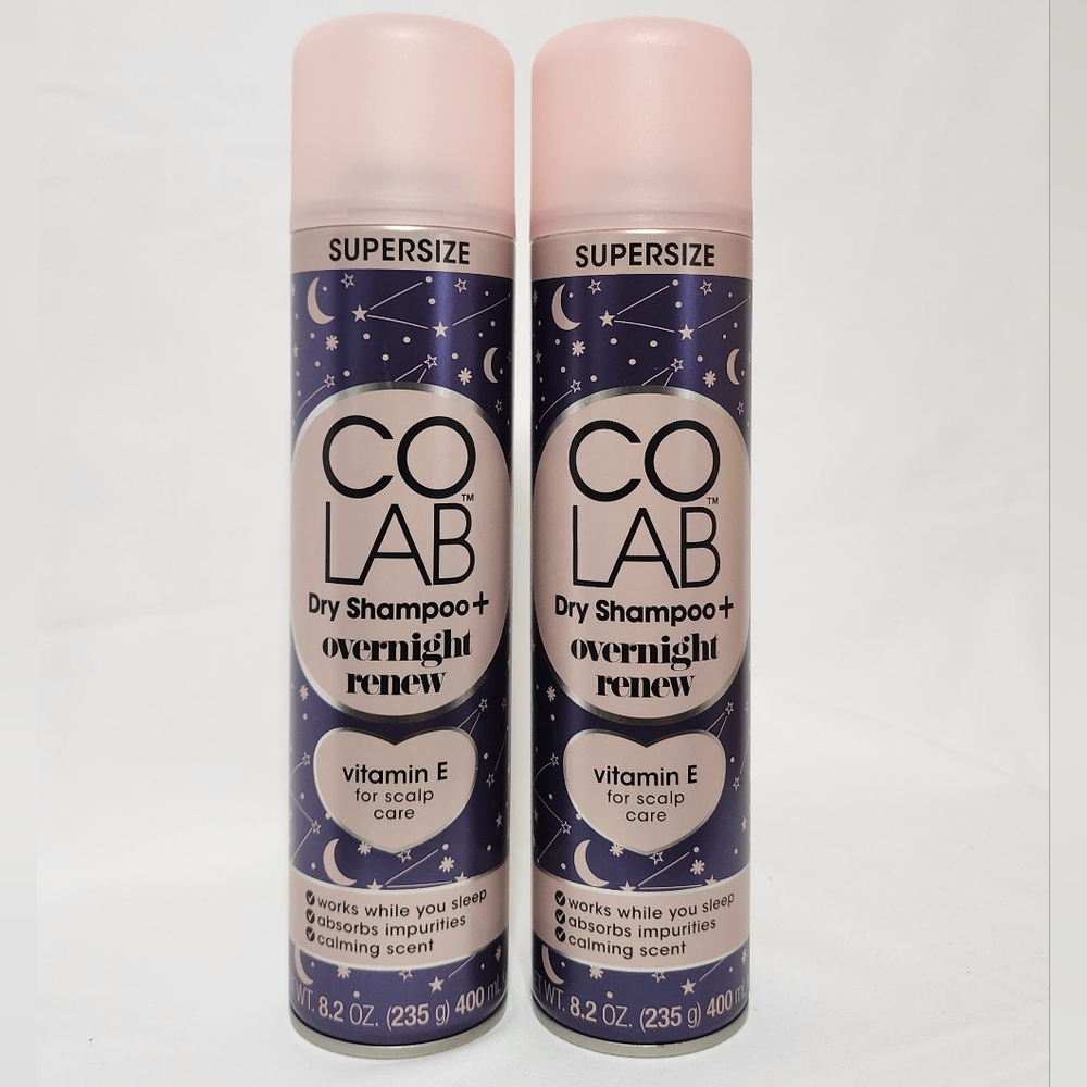 Colab Dry Shampoo + Overnight Renew With Vitamin E |  2 Pack, 8.2 Oz Each
